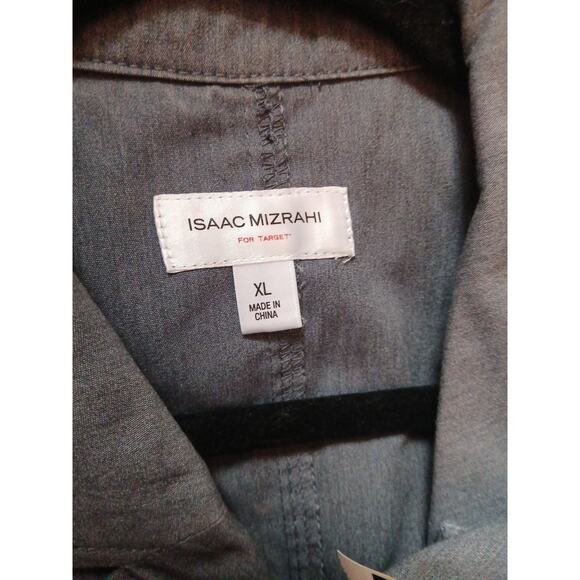 Isaac Mizrahi For Target Shirt Dress Button Up Sleeveless Gray XL - Picture 7 of 10